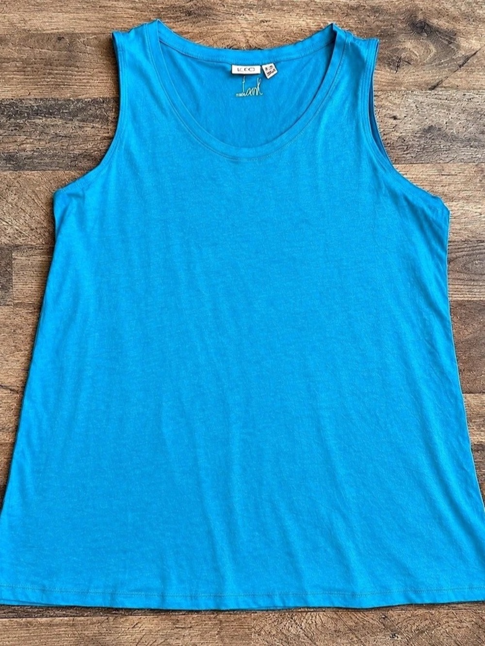 LOGO by Lori Goldstein The Tank Top Blue 2X